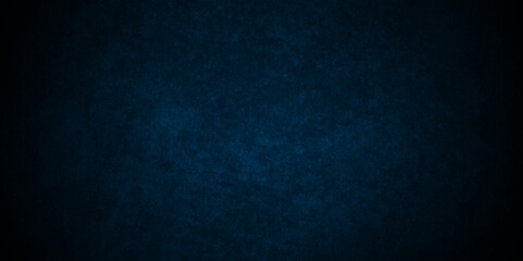 Abstract Dark blue stone wall blank watercolor backdrop light design. Dark blue or black slate background rock distress texture. High Resolution on dark black and blue Cement Texture Background.