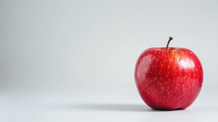 Apple isolated on white background. copy space for text. copy space for text.