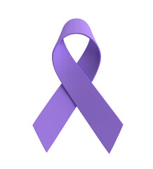 violet purple color ribbon bow object icon symbol decoration ornament breast cancer awareness...