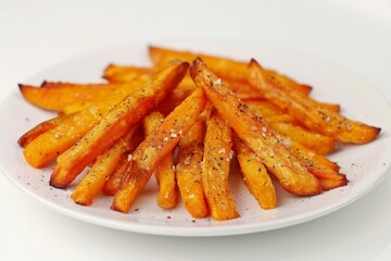 Baked Sweet Potato Fries with Aromatic Seasoning and Olive Oil