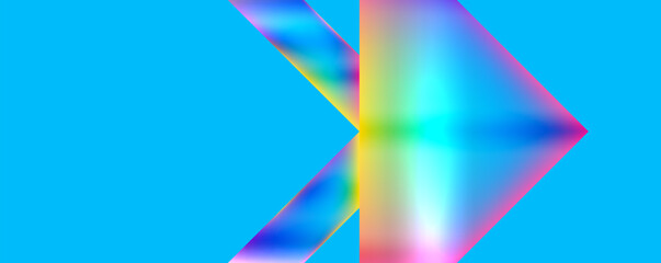 Colorful metallic geometric shapes. Vector Illustration For Wallpaper, Banner, Background, Card, Book Illustration, landing page