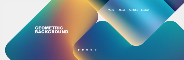 Teal Liquid color background design for Landing page site. Fluid gradient shapes composition. Futuristic design posters. Eps10 vector.