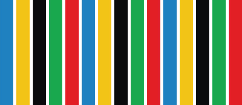 abstract geometric background, five olympic colors parallel lines. vector illustration . eps 10