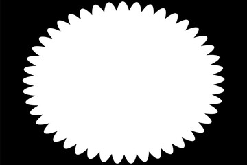 爆発のような吹き出しフレーム、背景イラスト