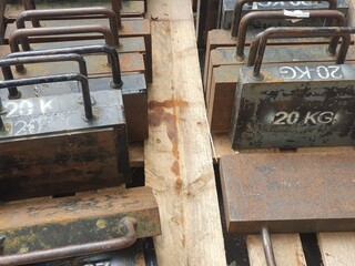 Gegengewichte Baustelle