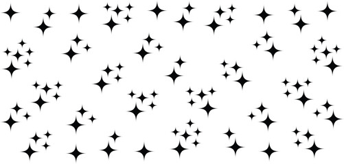 Set of sparkle star icons. Abstract sparkle icon, shine icon, clean icon, star, icon shape vector illustration. Sparkles vector	