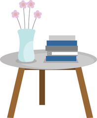 House Interior Vector Flat Illustration