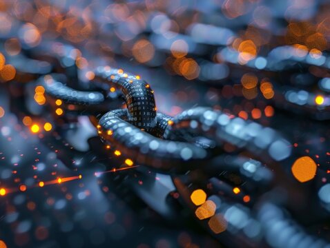 Smart contract developer verifying blockchain transactions on secure platform