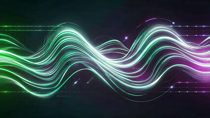 Obraz premium Waving abstract wallpaper and background