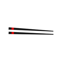 Chopsticks vector illustration. Japanese tableware