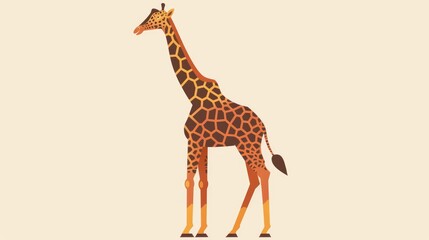 Naklejka premium The Giraffe icon is a symbol of grace and elegance in the animal kingdom