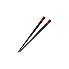 Chopsticks vector illustration. Japanese tableware