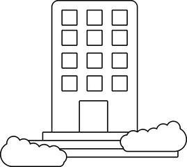 condominium office city building outline