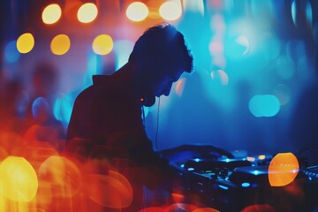 Club DJ at the mixer