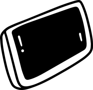 iPad tablet outline cartoon cute