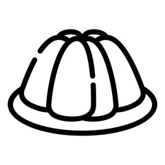 pudding outline icon