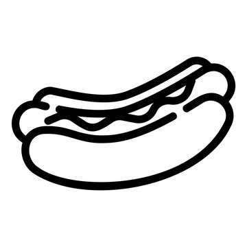 recommend clip art: hot dog outline icon