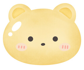 yellow cute bear