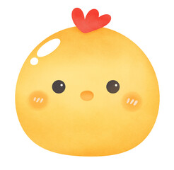 cute yellow chicken