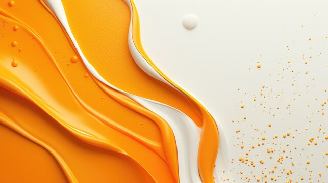 Advantages of Agile Manifestation on Aesthetic White and Orange Background with Space for Text