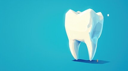 Icon of a flat 2d representing a tooth symbol