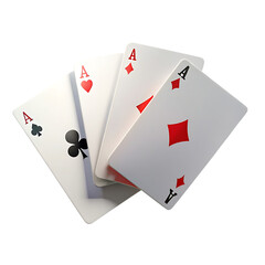 flying playing card for poker and gambling three transparent background