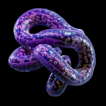Microscopic Illustration of Trypanosome Parasite
