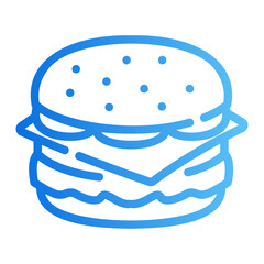 burger gradient icon