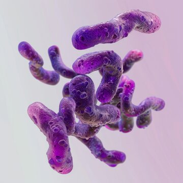 Microscopic Illustration of Trypanosome Parasite