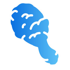 fried chicken gradient icon