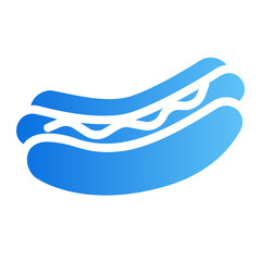 hot dog gradient icon