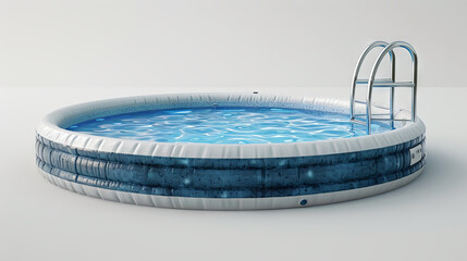 Portable swimming pool, relaxation concept