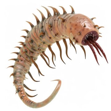 Picture Reference of Microscopic Organism. 3D Illustration of Sarcodina Parasite