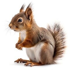 squirrel on a white background