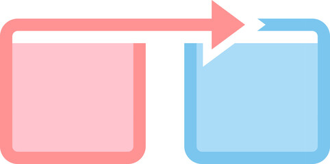 Obraz premium mind map circle arrow flat color Icon.