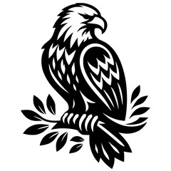 Silhouette of a bird of prey