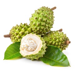 Obraz premium Atemoya isolated on white background