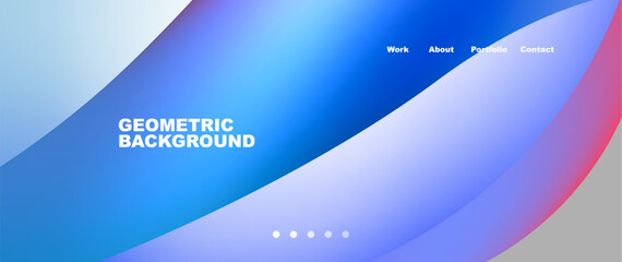 Fototapeta premium Bright multicolored geometric abstract shapes. Minimal trendy simplicity concept. Modern overlapping forms