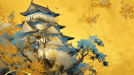 お城の日本画12