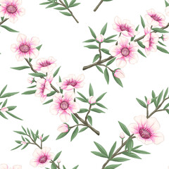 manuka kanuka pattern for fabric and textile print