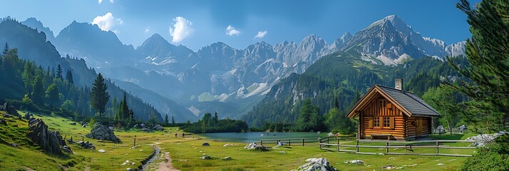 German family hiking the Bavarian Alps Germany