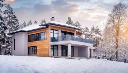 A Realistic House Render
"Snow-Covered Serenity: Realistic Winter House Visualization"


