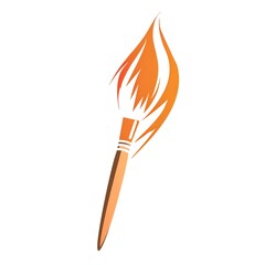 illustration of a burning match