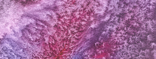 Abstract art background dark purple and violet colors. Watercolor painting with lilac gradient.