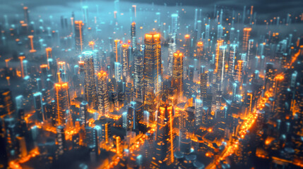 Fototapeta premium Clean Energy Technology Animation Graphics.