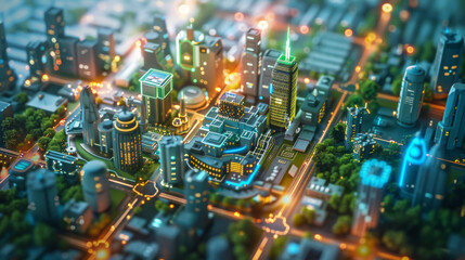 Obraz premium Clean Energy Technology Animation Graphics.