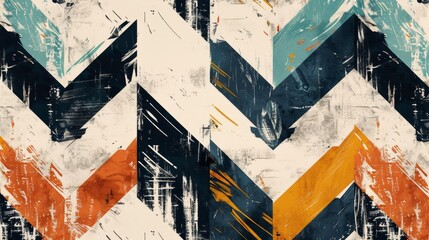 Zigzag line textures with a Bohemian twist, featuring seamless ripples and a trendy color palette, intricate and captivating for modern design