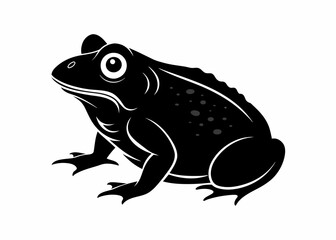 Vector illustration of toad silhouette 