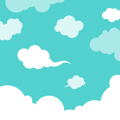 Flat Sky Illustration Element