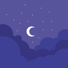 Flat Sky Illustration Element